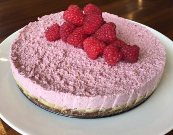 Raw Raspberry and White Chocolate Cake - Real Food, Sugar Free, Dr Libby Recipe, No Flour - Fusion Natural health Clinic